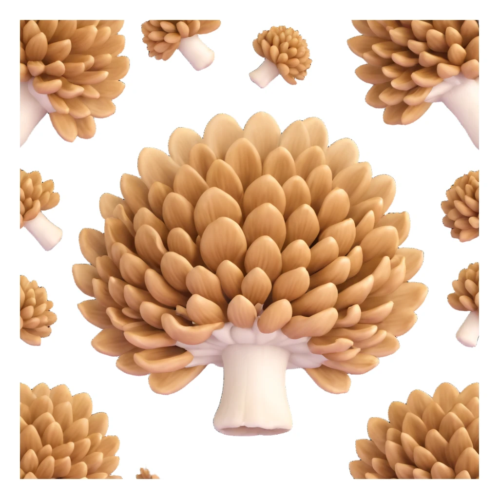 maitake hen of the woods mushroom cluster sticker