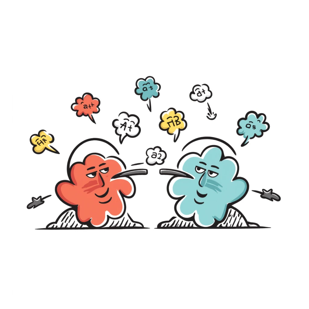 muscles with very low oxidative capacity, fat molecules around unable to penetrate, educational cartoon style, bright colors, stylized muscles, fat molecules with frustrated faces, blocking symbols, light background sticker