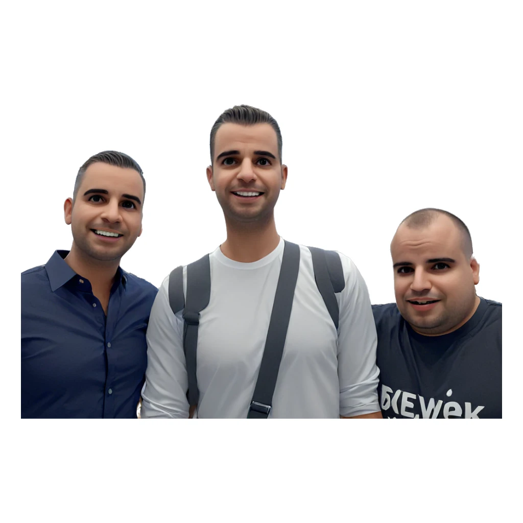 boys in white shirts sticker