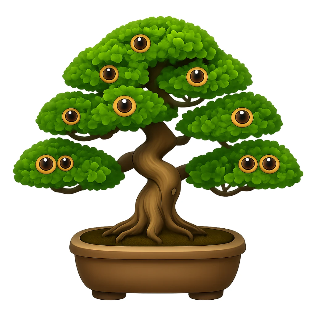 Make the eyeballs much bigger in the style of apple style emojis with transparent background. sticker