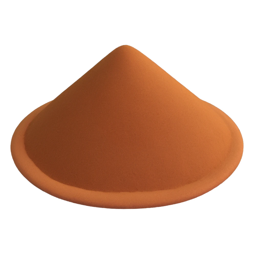 small mound of fine brown nutmeg powder with warm earthy tone and soft grainy texture, clean 3D, soft lighting, emoji scale sticker