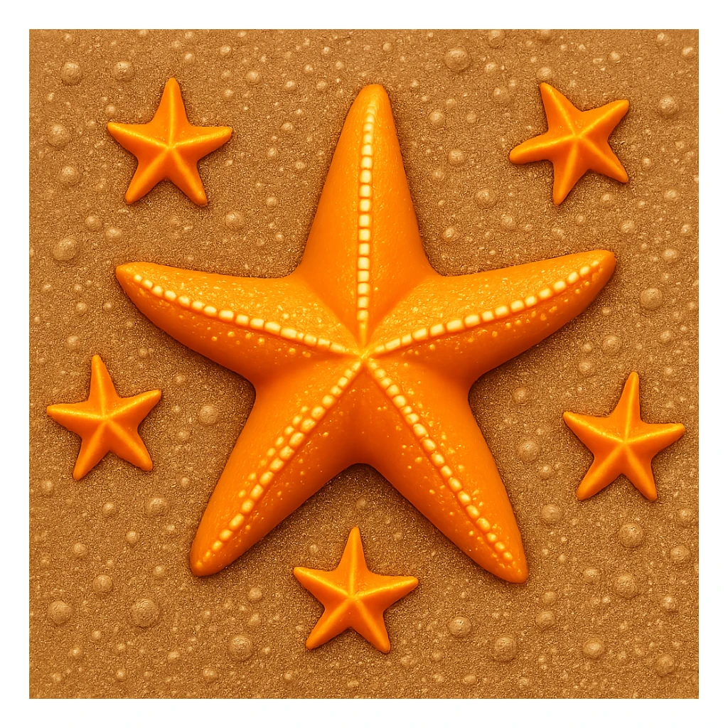 Make the sand look wet from a top-down view in the style of apple emojis. Keep the background transparent if present. sticker