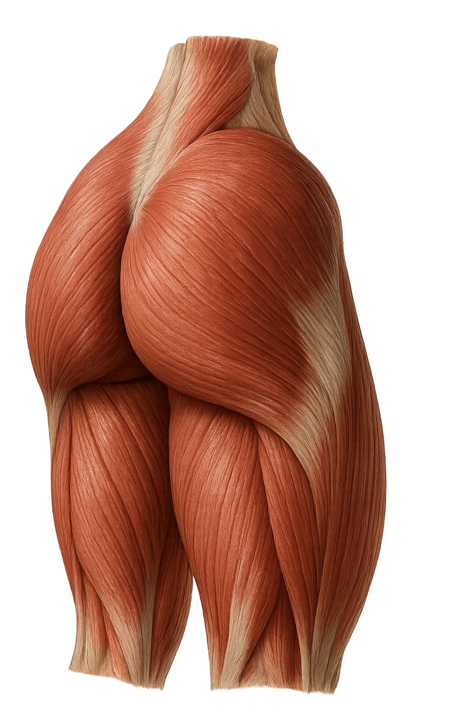 MUSCOLI ANATOMICI DI GLUTEI UMANI, IPERREALISTICI 4K sticker