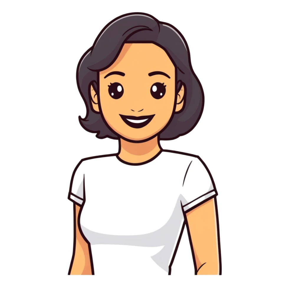 confident Latina woman smiling sticker