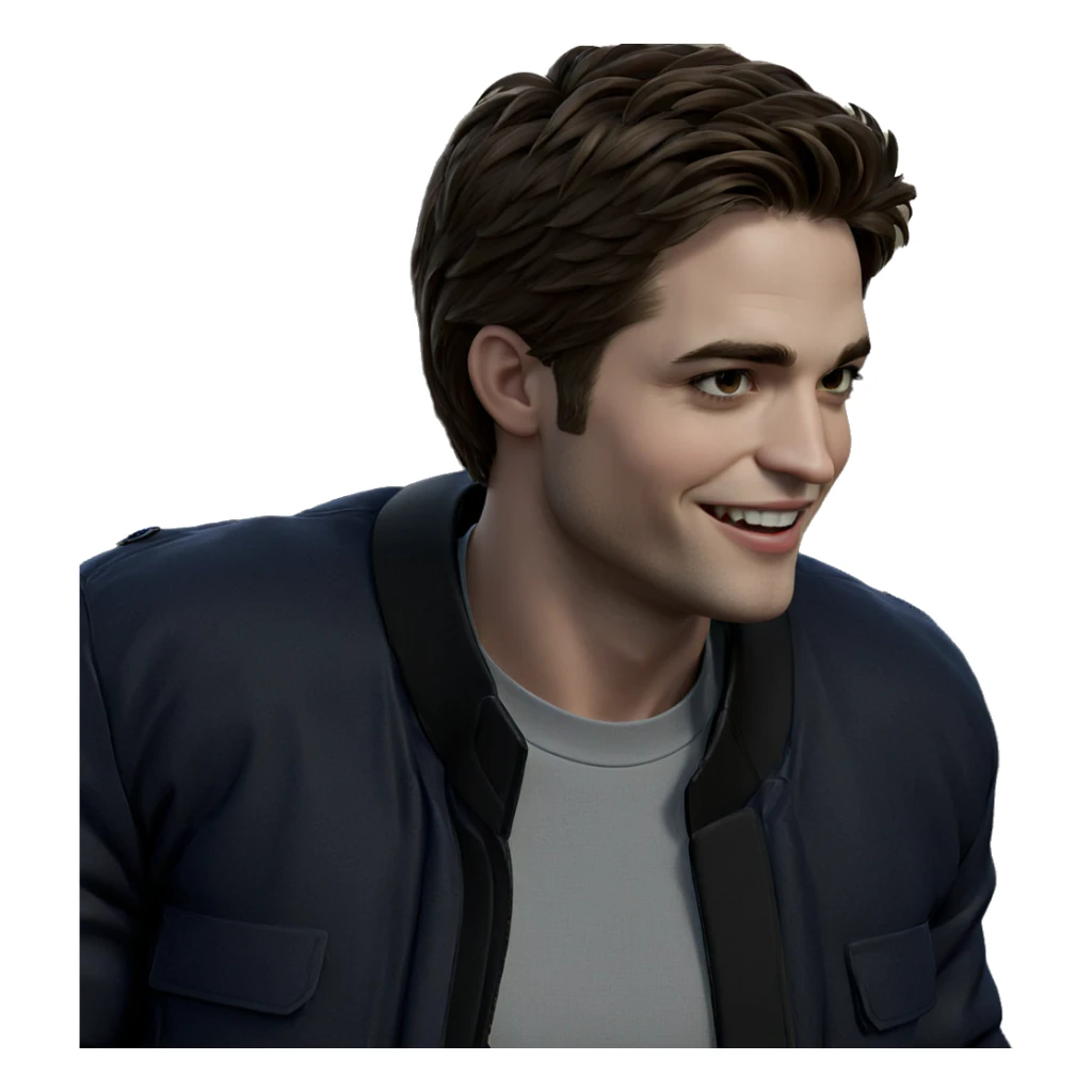 smiling boy in outdoor jacket sticker