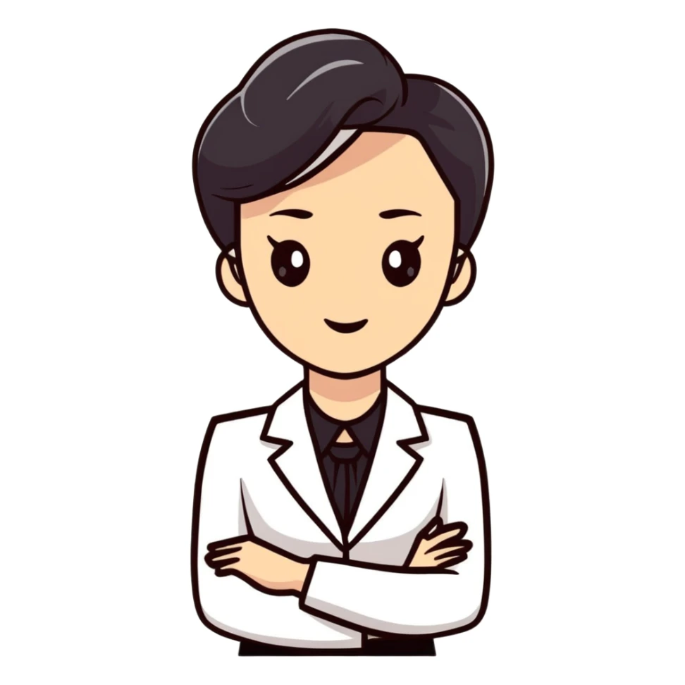 businesswoman in office attire sticker