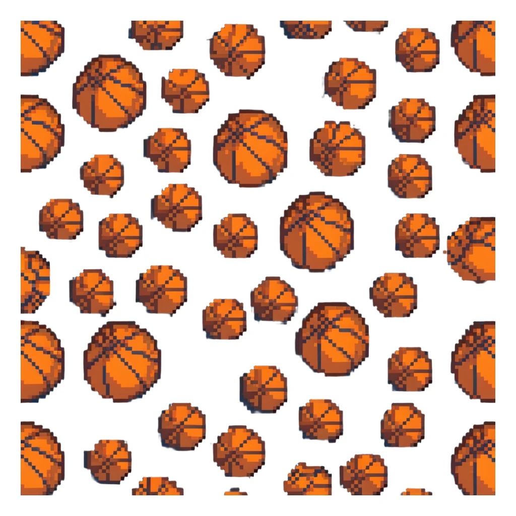 bronze basketball, copper-brown metallic surface with classic orange seams sticker