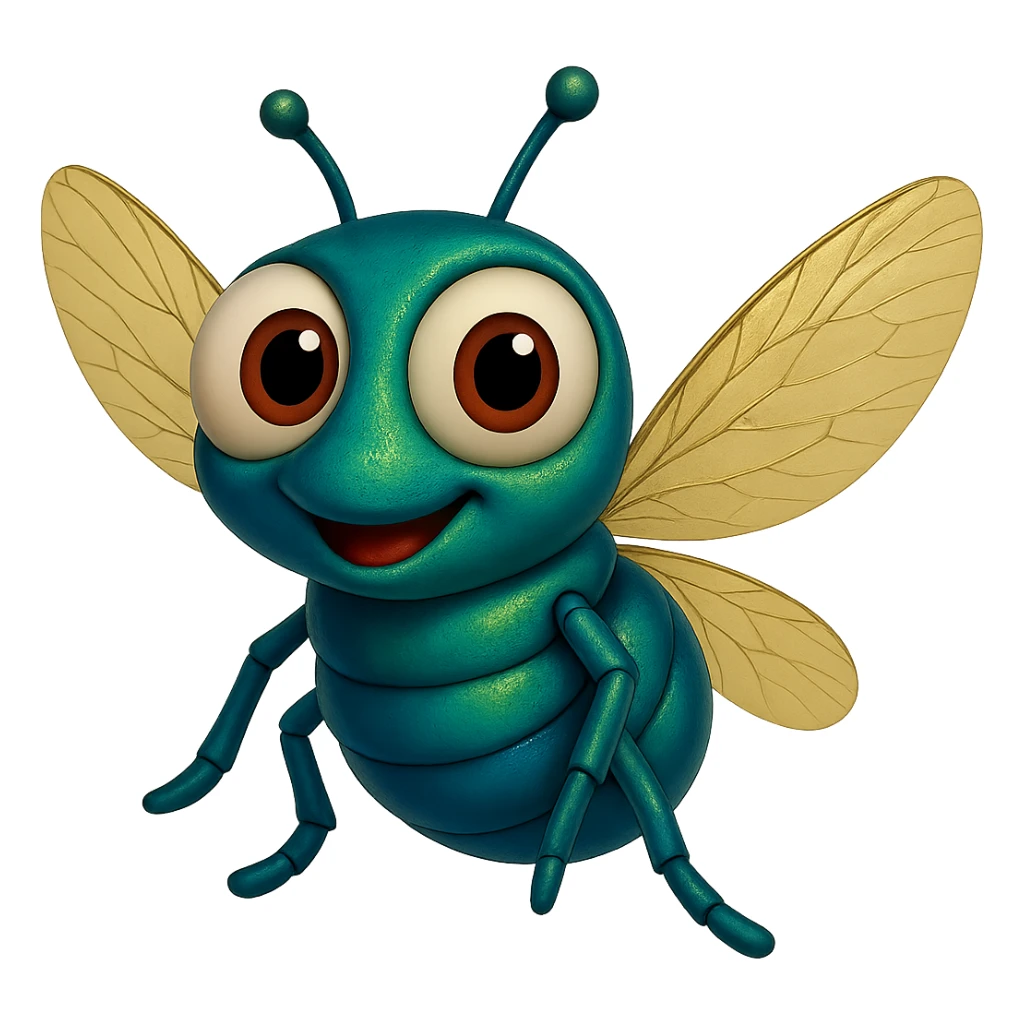can you make the fly wings more yellowish like on a real fly, trasparent background sticker