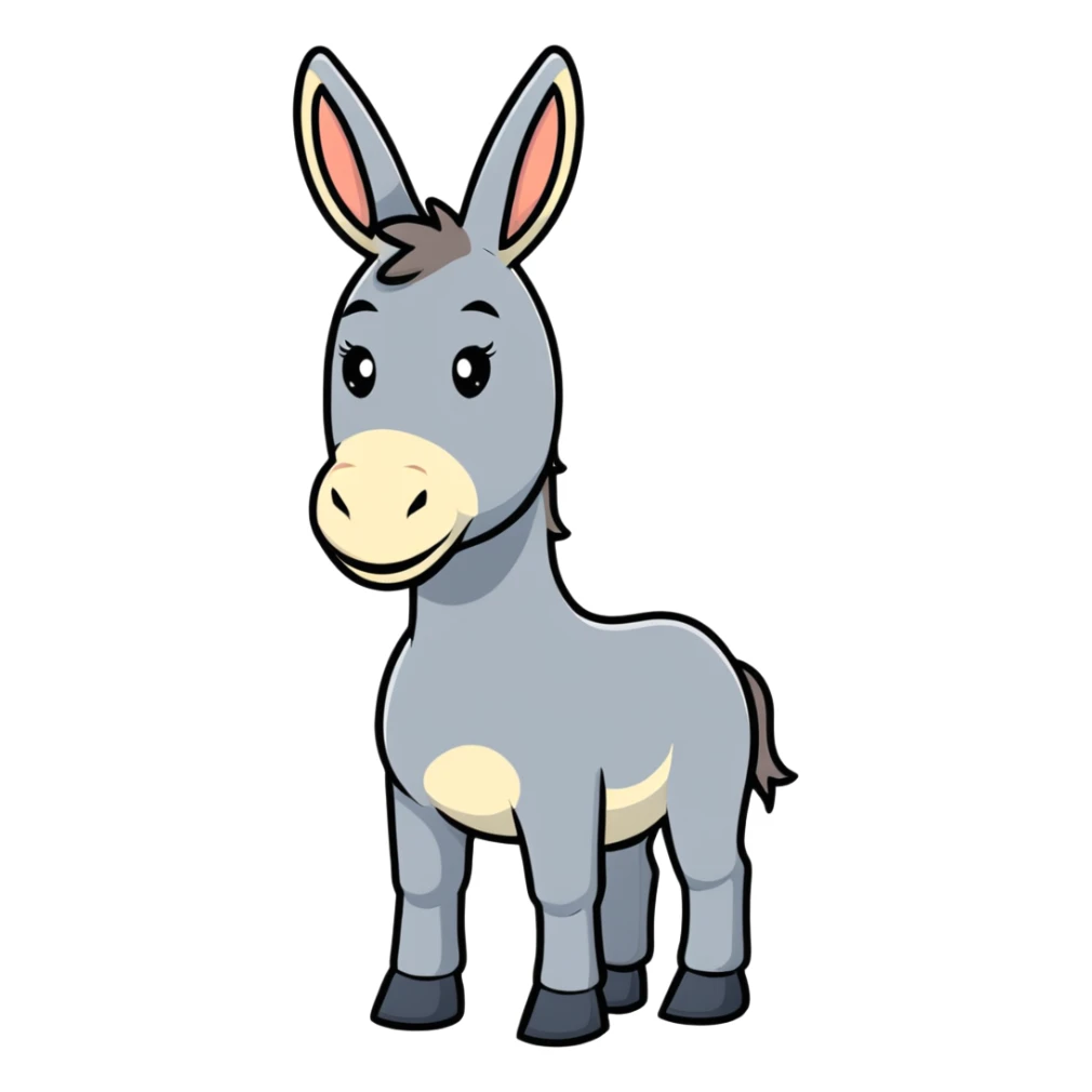Donkey from Shrek movie sticker