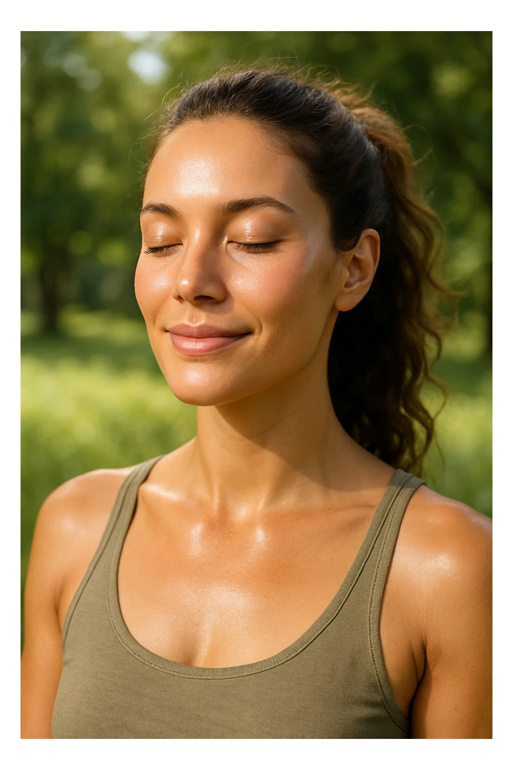 donna con equilibrio ormonale e metabolico immagine realistica sticker