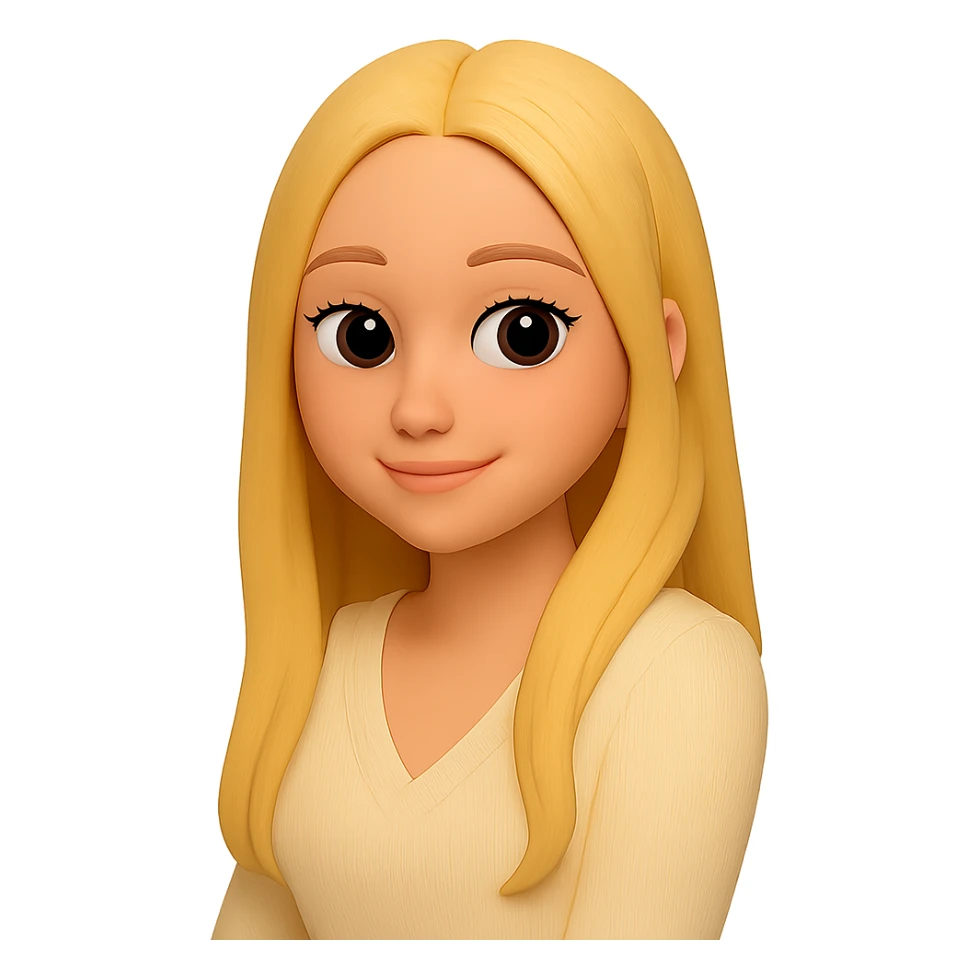 Cut out only the woman from the image, preserving the 3d-emoji style without changes. The original style is 3d-emoji, which does not support editing, so using the general style with instructions to keep the 3d-emoji look. sticker