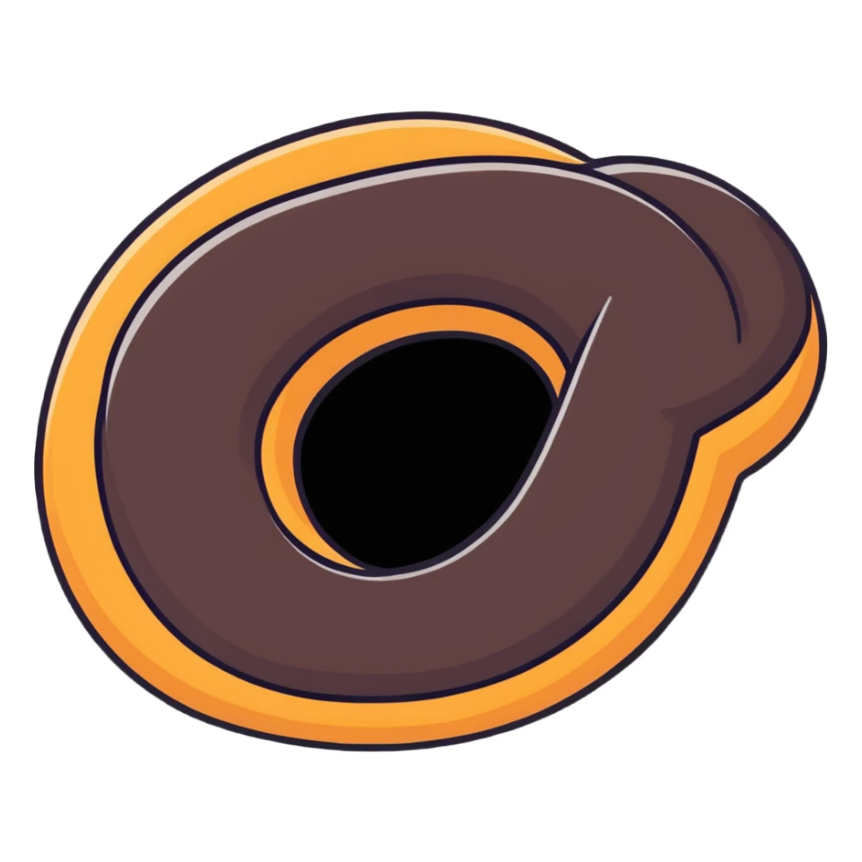 cartoon sticker of a simit, Turkish sesame bread ring sticker