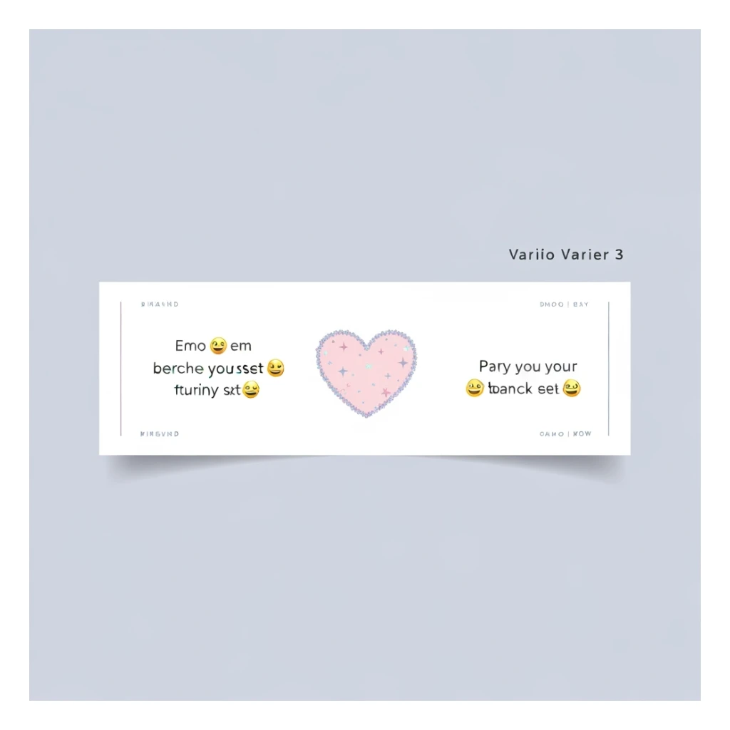 pastel emo banner with a heart accent, cute, expressive, minimal, variation 3 sticker