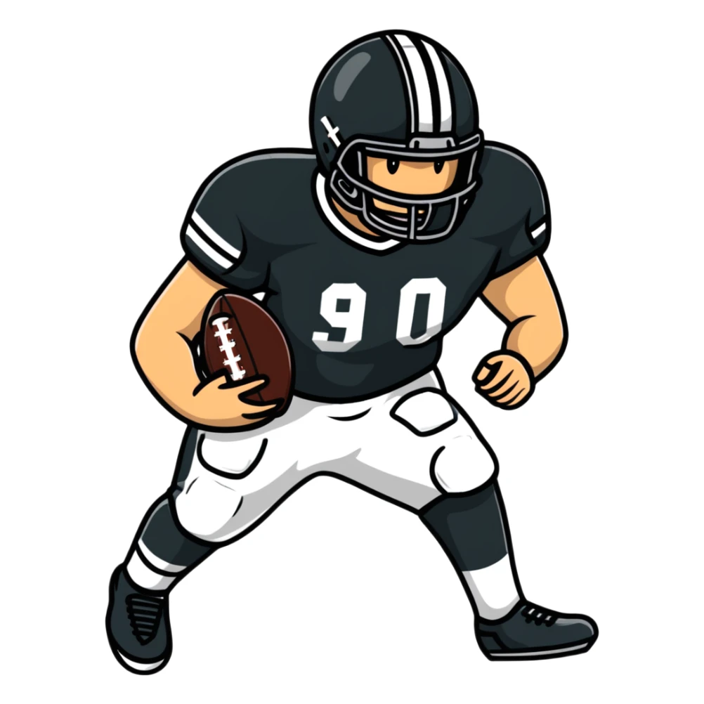 UT American football player sticker