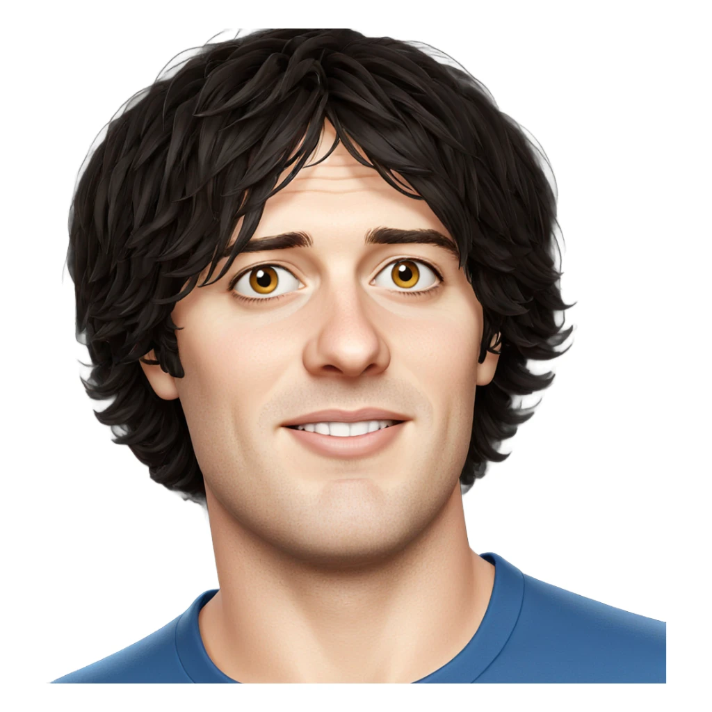 realistic portrait of male sticker