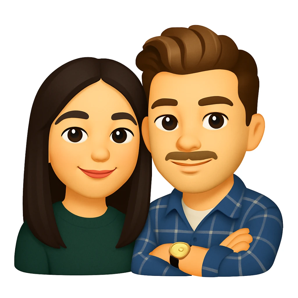 This is my boyfriend and I, make us into an emoji  sticker