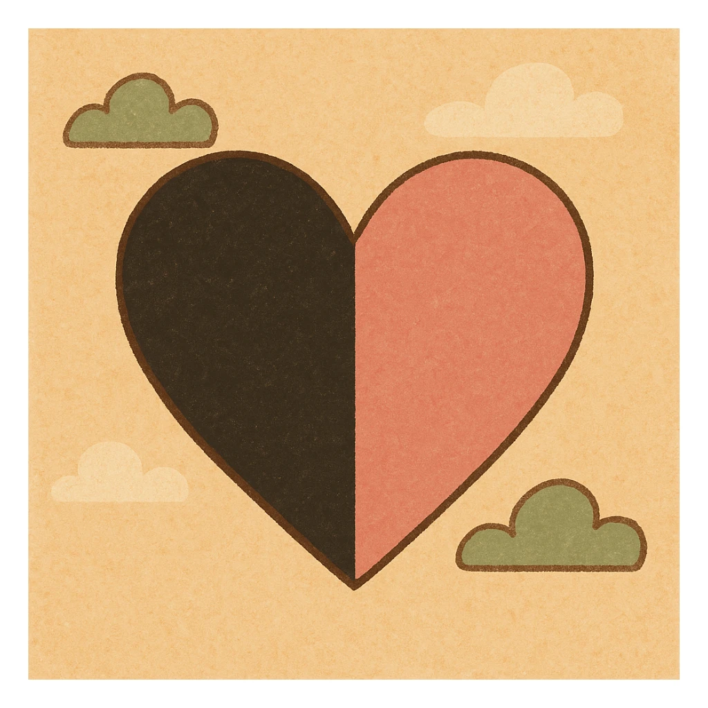 BLACKPINK-inspired object, black and pink colors, simple and inviting illustration, Flat Warm Colors style sticker
