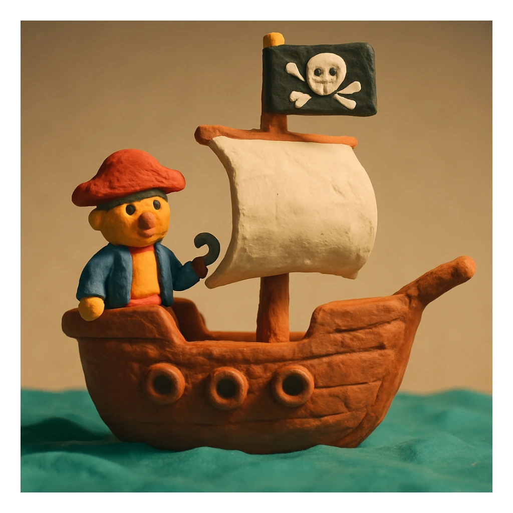 pirate ship sticker