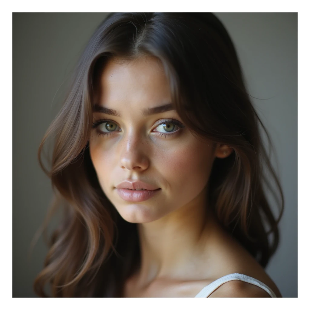 realistic girl, photorealistic style, variation 3 sticker