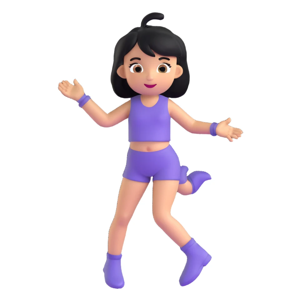 femboy character with a playful and expressive design sticker