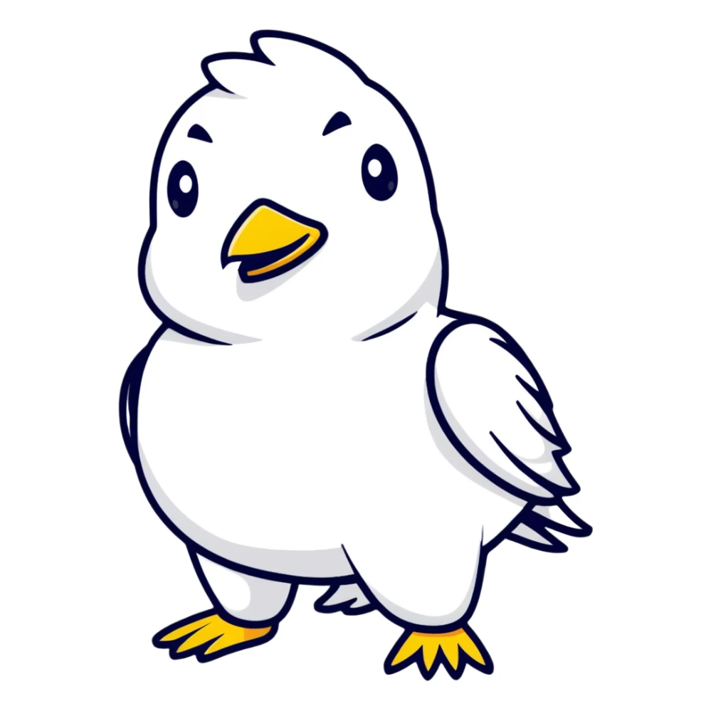 white pigeon in Flash superhero suit sticker