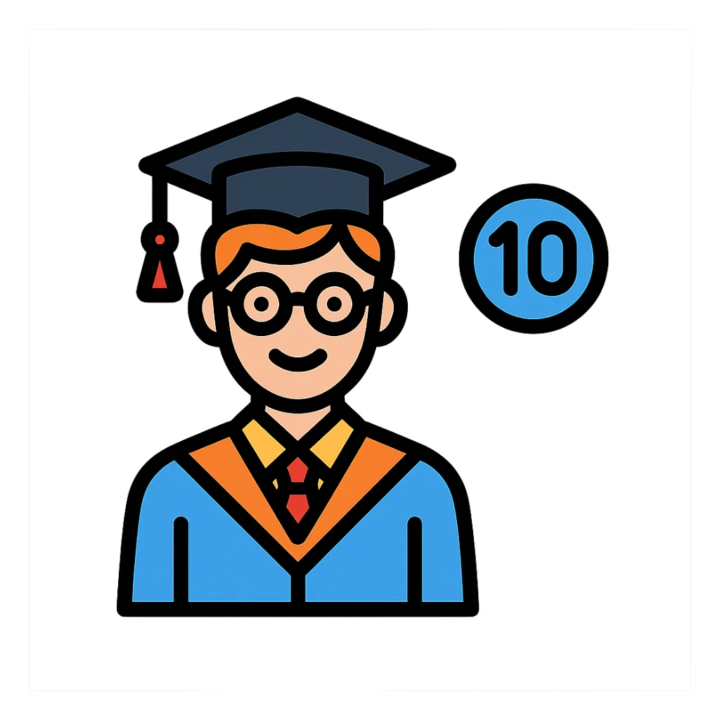 A graduated student of pedagogical college after 10 years sticker