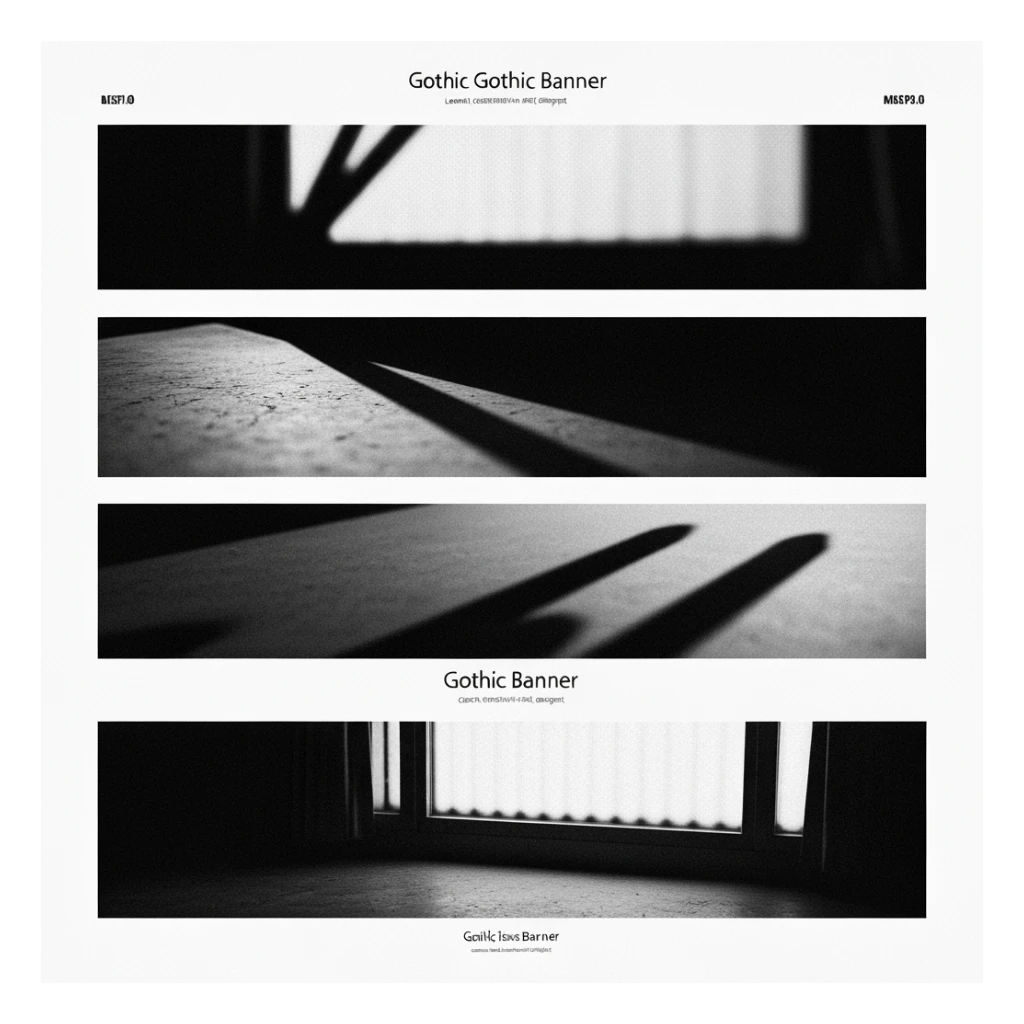 goth banner, no text, no background, minimal, expressive, variation 4 sticker