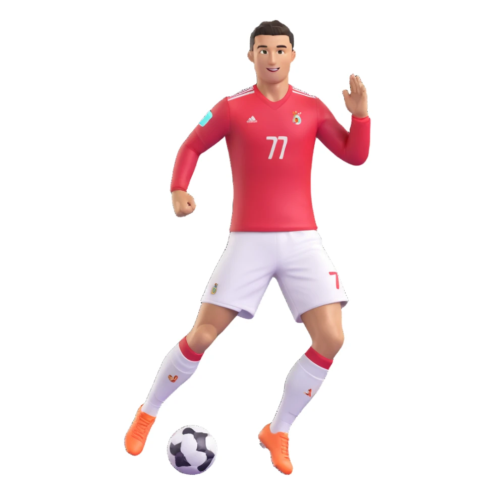 Cristiano Ronaldo celebrating with his signature 'Siuuu' pose, energetic and joyful sticker