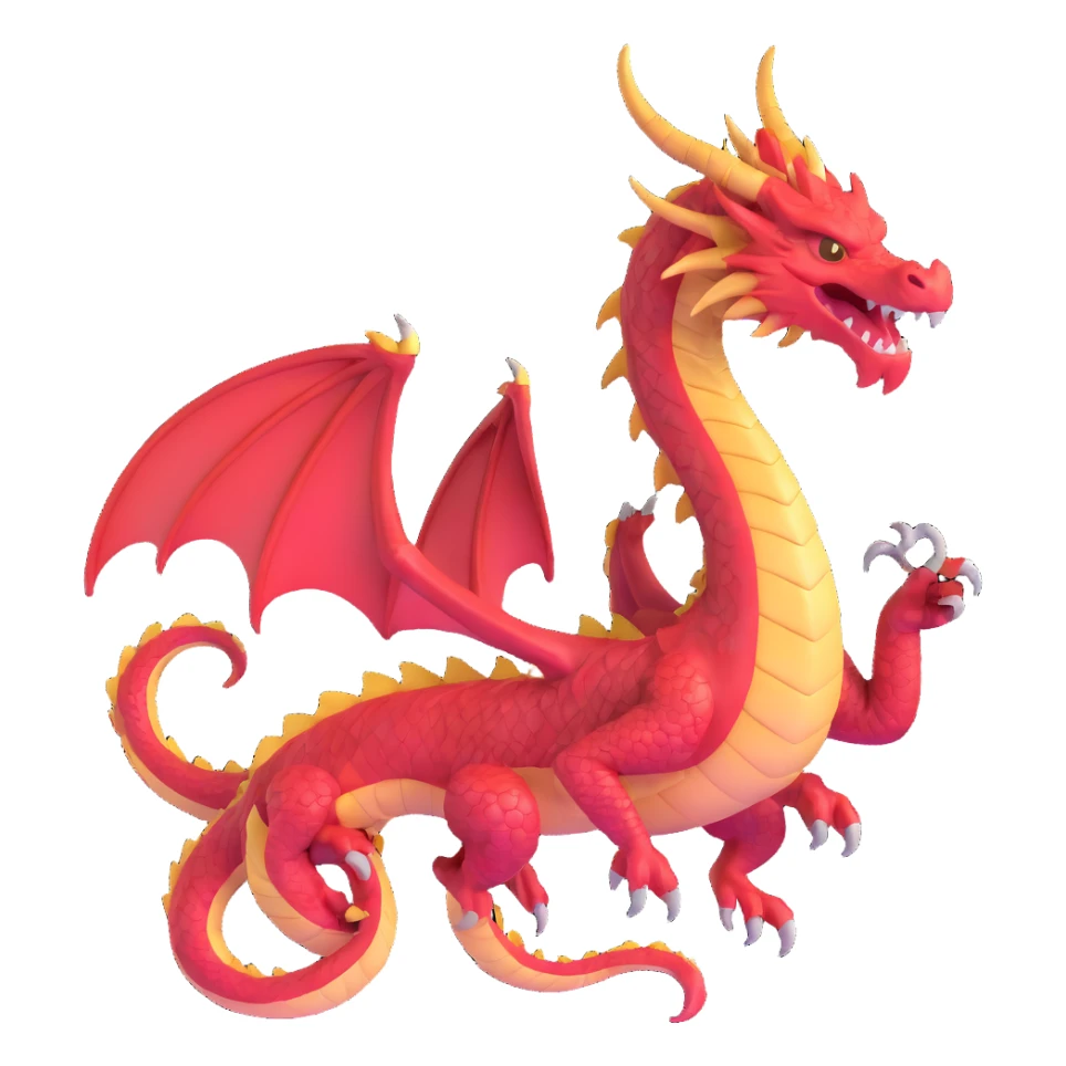 majestic dragon ready for battle sticker