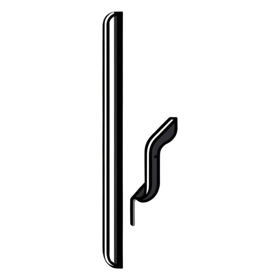 cartoon style wall nail with bold lines and playful look sticker