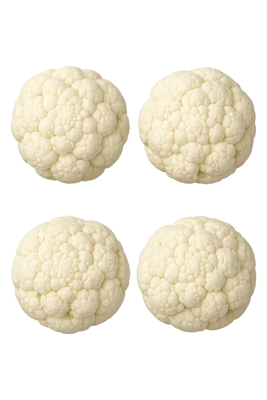 cavolfiore bianco visti dall'alto iperrealistiche 4k sticker