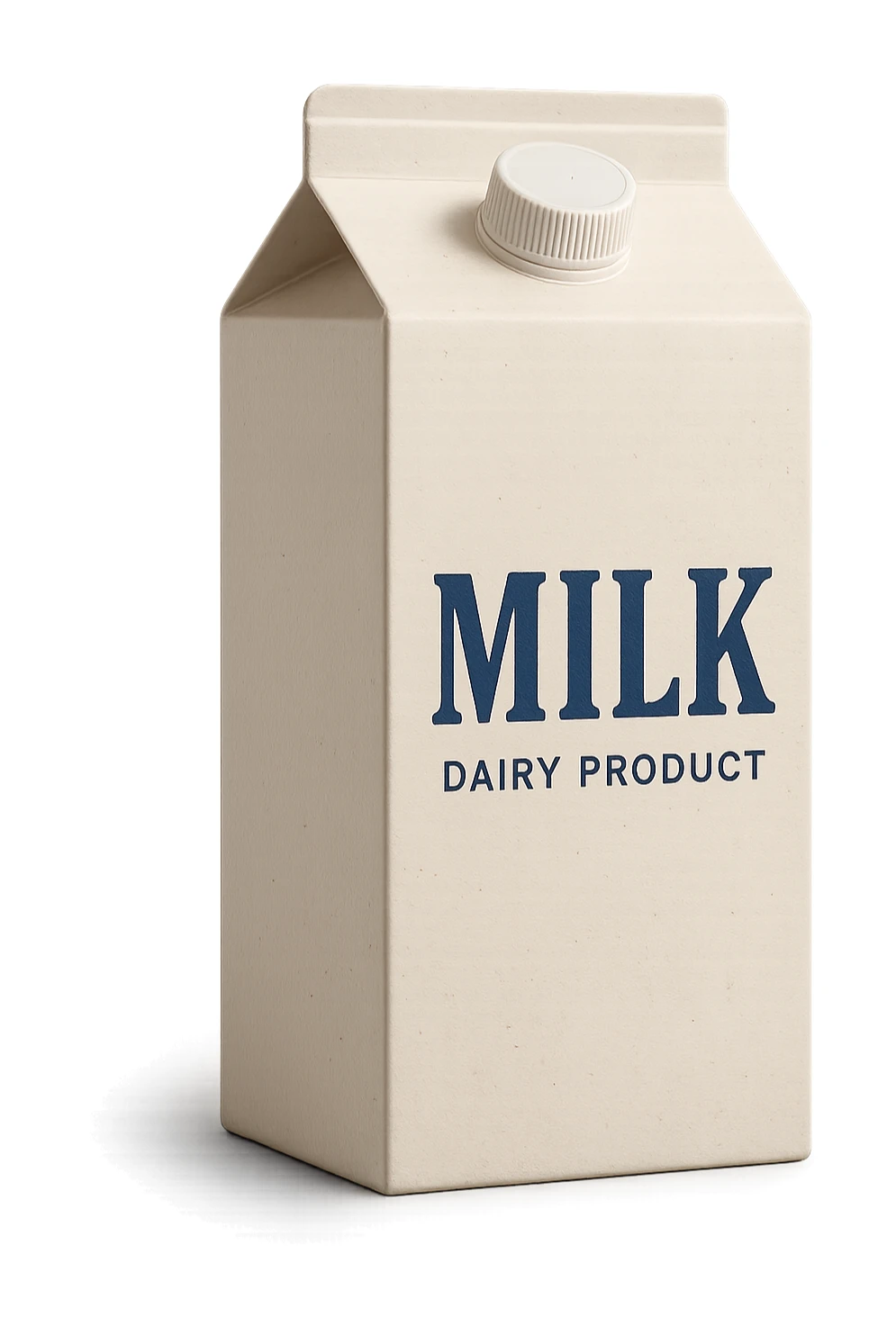 scatola di latte realistica IN ITALIANO, iperrealistico 4k sticker