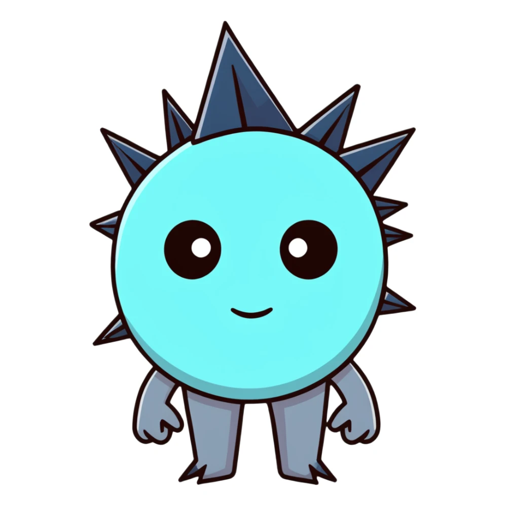 person with spikes through eyes like steel inquisitor sticker