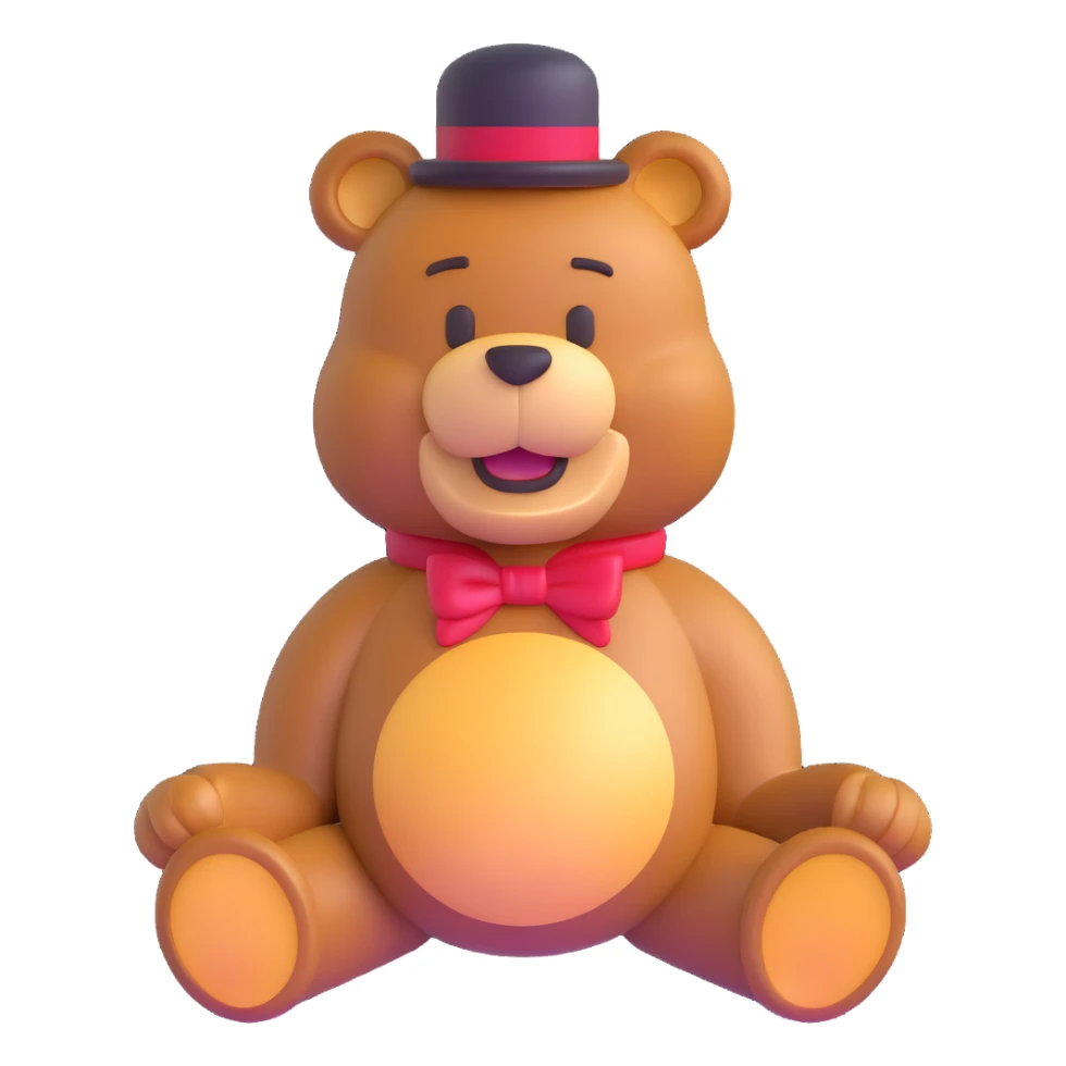 Freddy Fazbear bear sticker