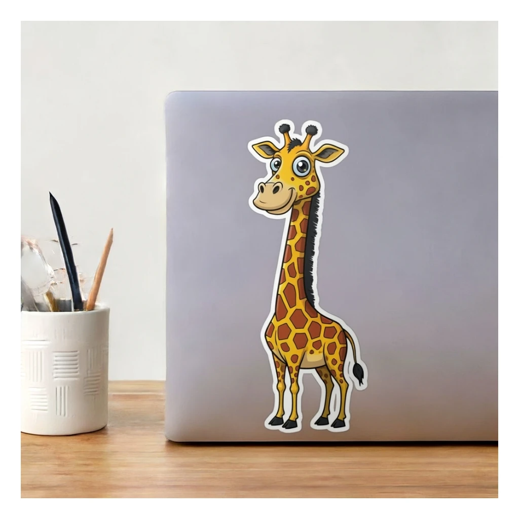 Giraffe sticker sticker