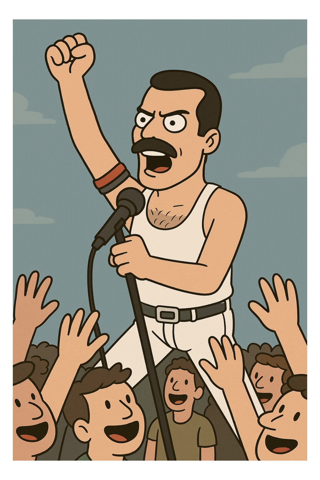 freddie mercury last days pumping the people that shearing  sticker