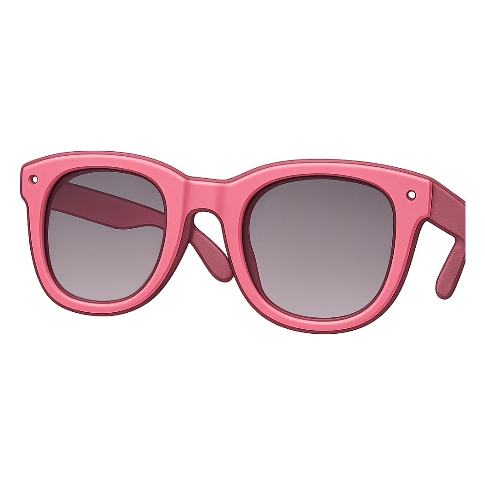 digital illustration of pink sunglasses, no background sticker