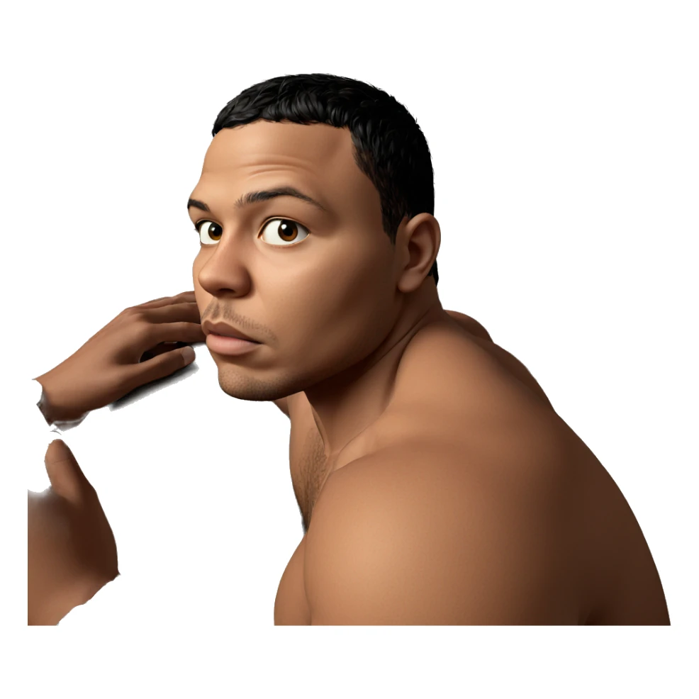 boy with watch and short hair sticker