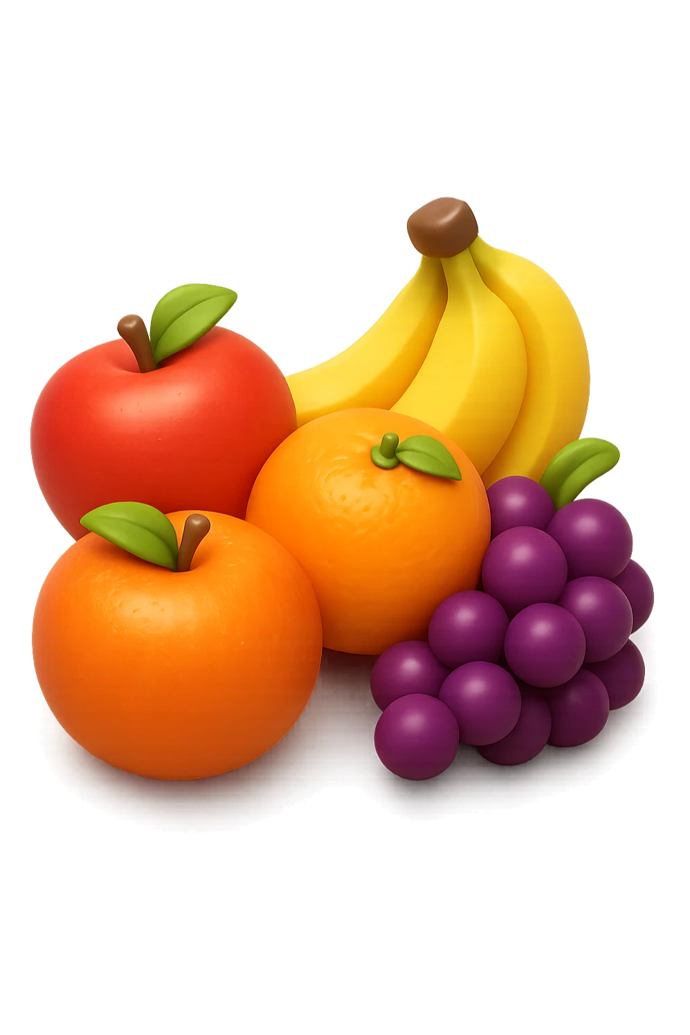 emoji 3d stile iphone che rappresenta montagnetta di frutta fresca 3d sticker