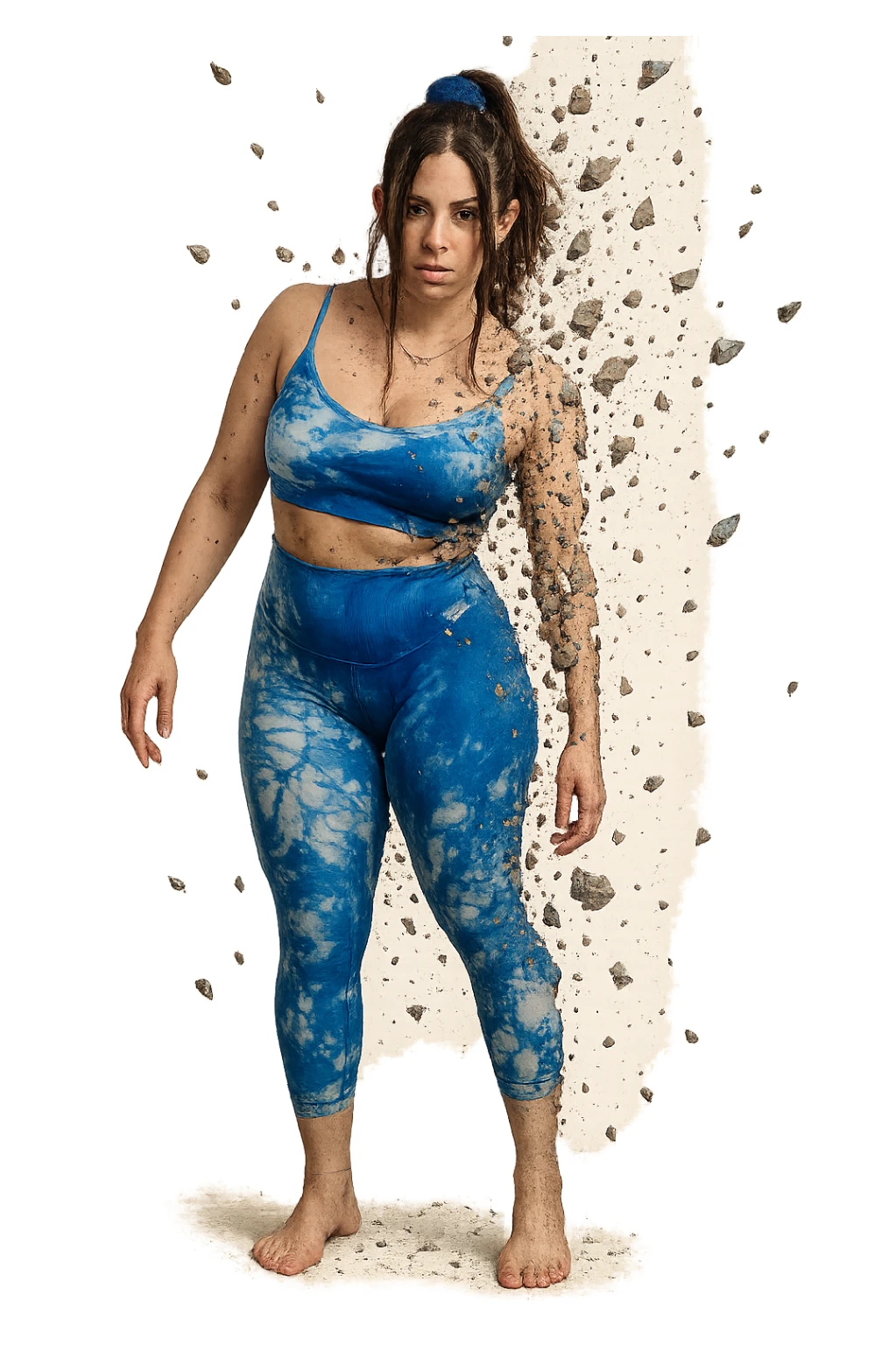 corpo come se si stesse sgretolando come se fosse rotto sticker