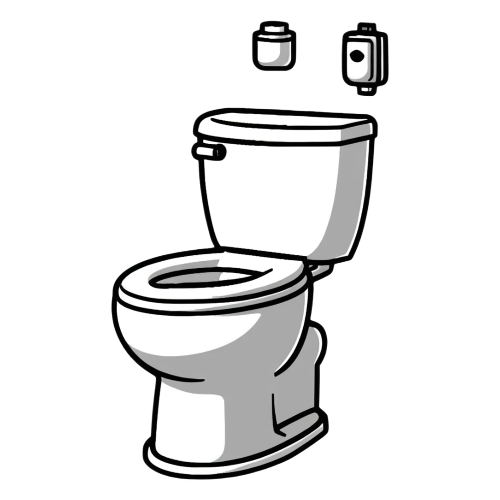 skibidi toilet with a face sticker