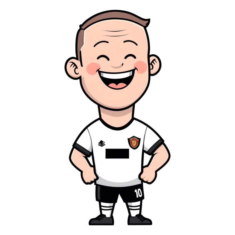 Wayne Rooney saying happy birthday sticker