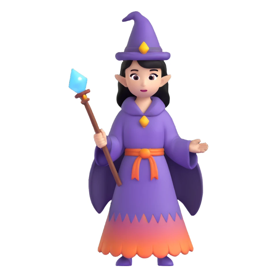 fumular, misty fantasy character sticker