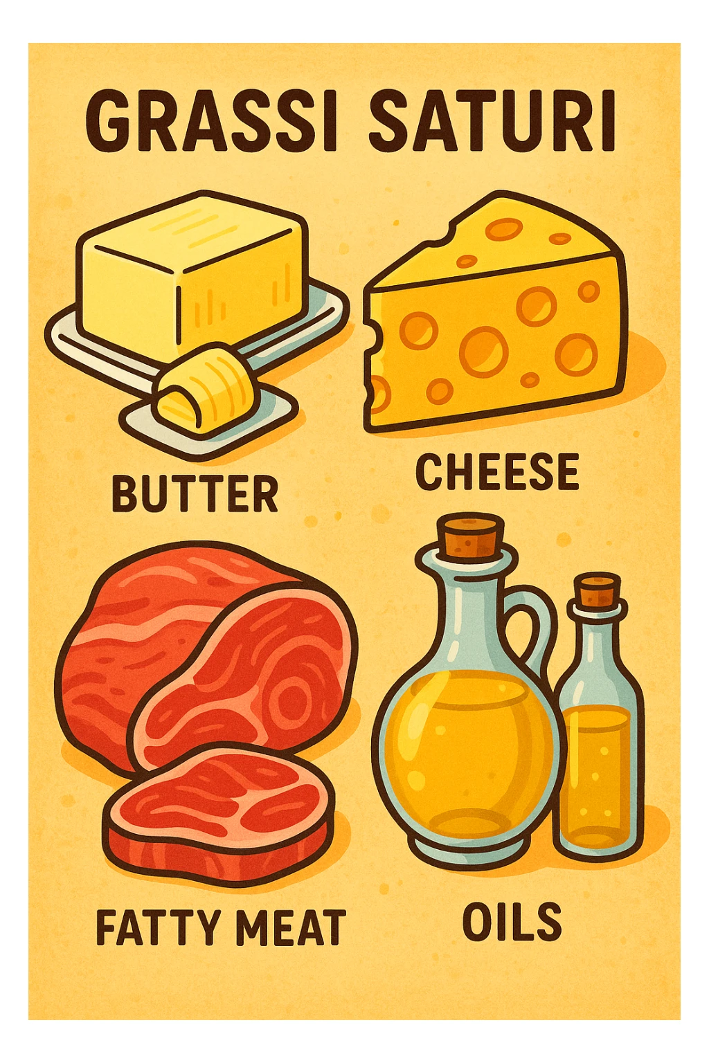 grassi saturi sticker