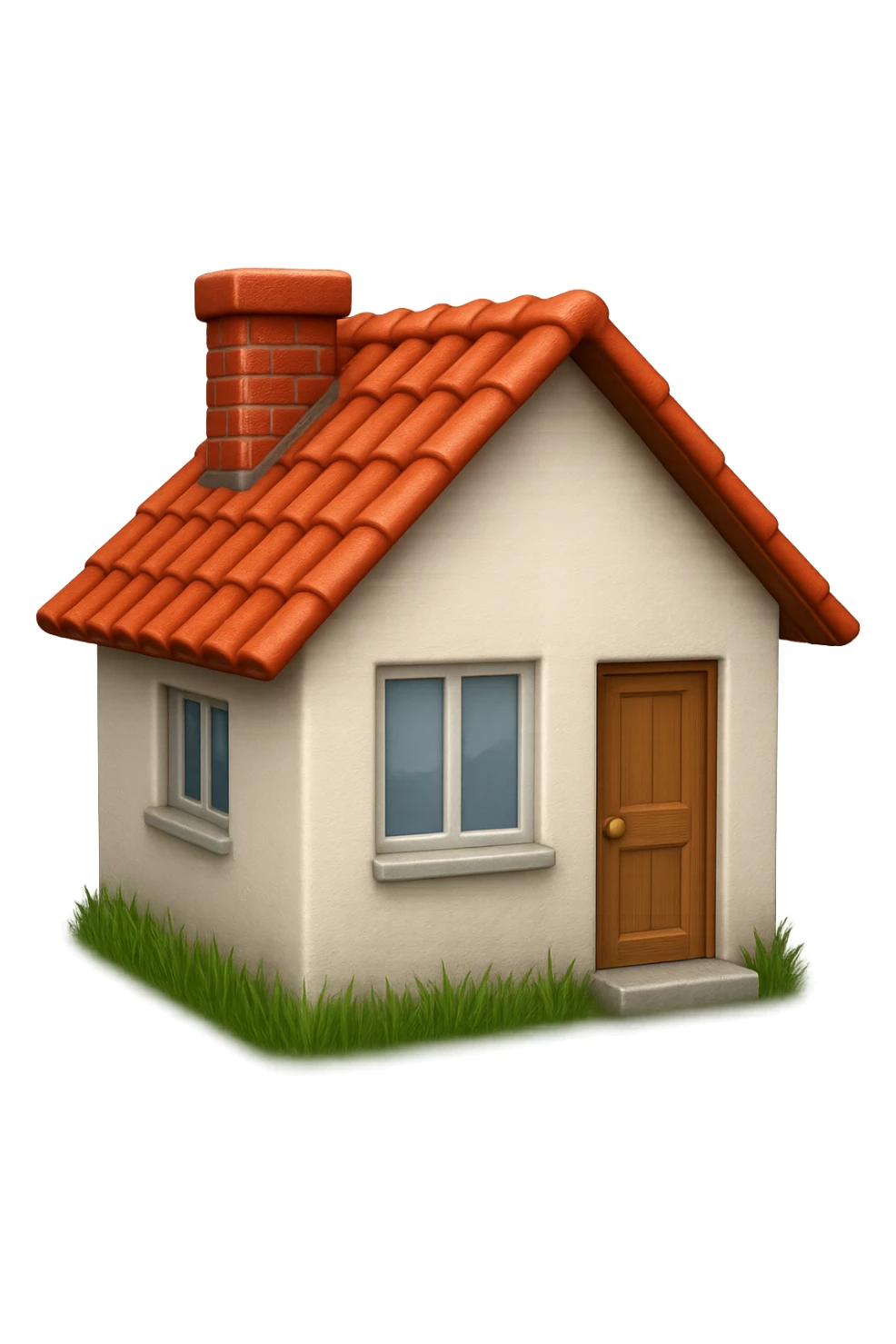 emoji stile iphone di una casetta, IPERREALISTICO 4K sticker