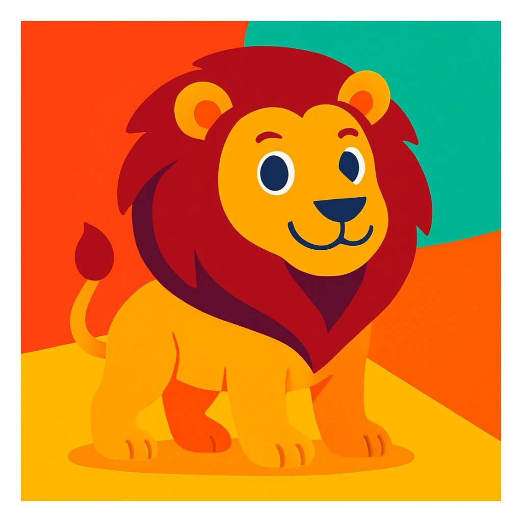 Lion sticker