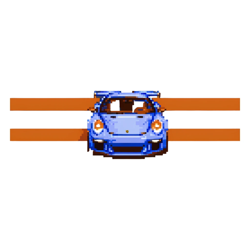 porsche 911 gt3 rs navy blue sticker
