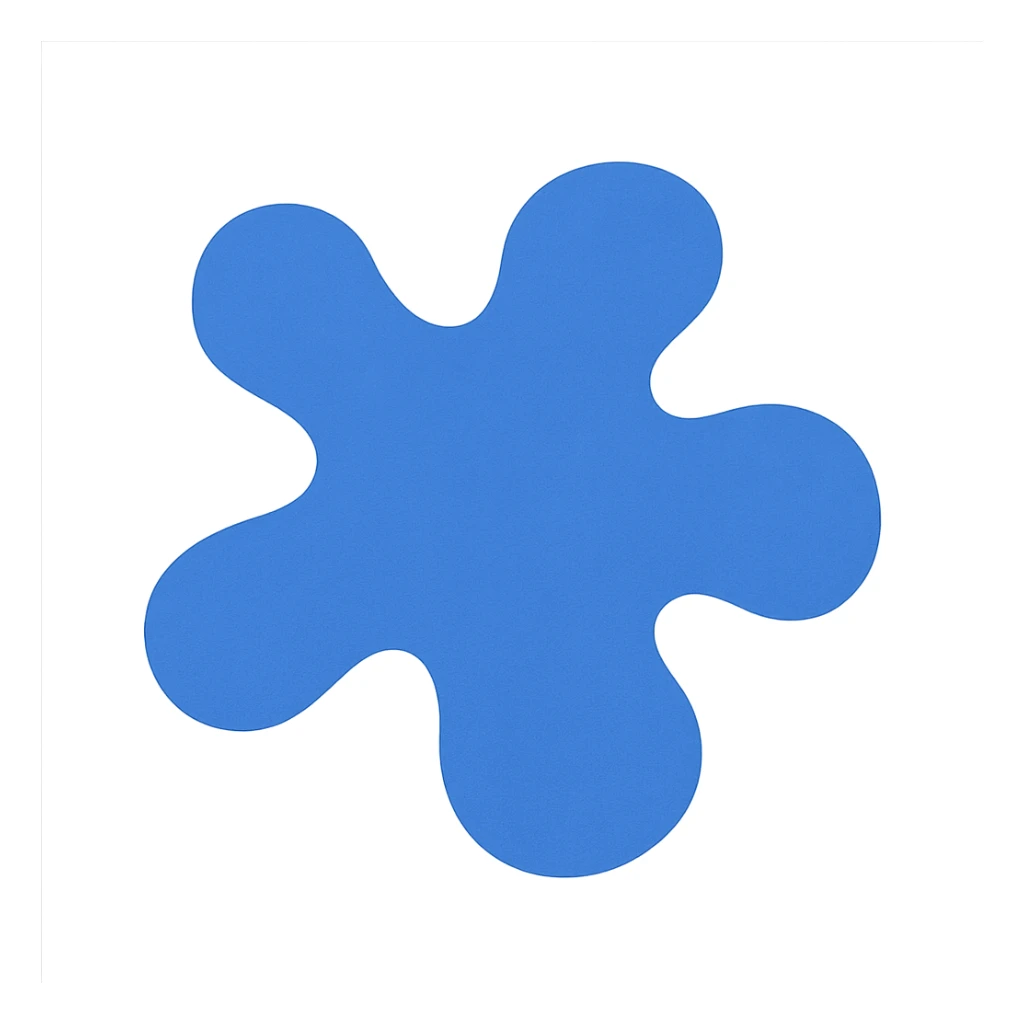 blue object sticker