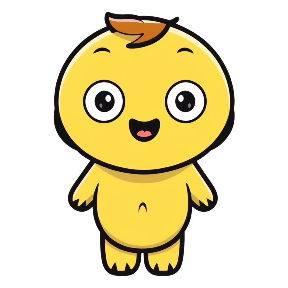 Surprised face with wide eyes and open mouth sticker