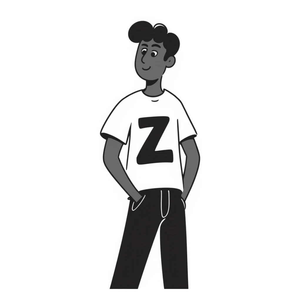 Big strong Black man with broad shoulders and a confident stance sticker